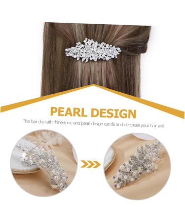 Gogogmee Rhinestone Hair Clip Flower Hair Clip Womens Hair Clips Hair Barrettes for Women Thick Hair Dipper Flower Hairpin Women Headdress Wedding Headpiece for Bride Hair Pin Rhinestones - Buy Online on GoSupps.com