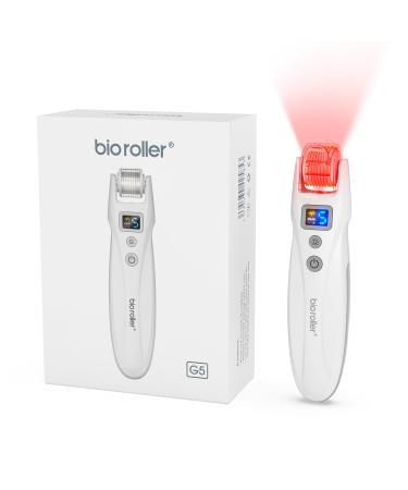 Derma Roller - EMS Microneedle Roller Stamp - 540 Titanium Pins Microcurrent Roller with 2LED light and vibrations for Beard Hair Growth & Brilliant Skin men and wowen