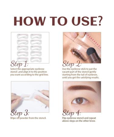 Professional Eyebrow Stamp Kit in Auburn - Long-lasting One Step Stencil for Women - Buy Online on GoSupps.com