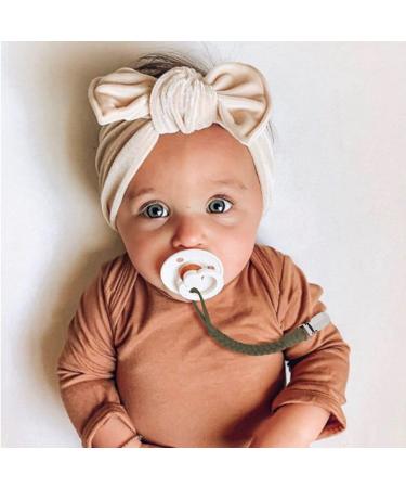 Buy 4-Pack Cotton Pacifier Chains for Boys & Girls - Orange Clips for Bibs & Scarves | International Shipping - Buy Online on GoSupps.com