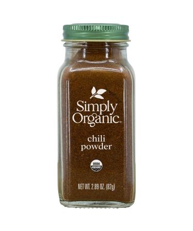 Simply Organic Chili Powder, Certified Organic | 2.89 oz | Pack of 3
