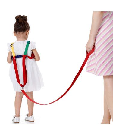 SUNTA Toddler Safety Harness & Leashes, Anti Lost Wrist Link, Walk Learning Helper (Yellow&Green)