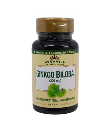 Ginkgo Biloba 200mg 60 Caps by Windmill