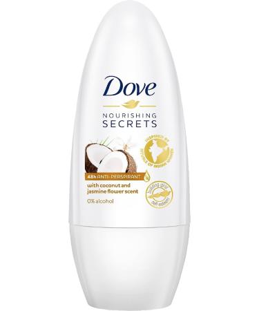 6x Dove COCONUT and JASMINE FLOWER 48H Ant-Perspirant Roll On 50ml - Buy Online on GoSupps.com