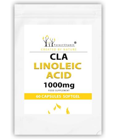 CLA Forest Vitamin - CLA Linoleic Acid 1000mg - 60 Gel Capsules | Supports Weight Loss | International Shipping - Buy Online on GoSupps.com