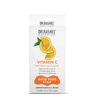 Generic Nose Pore Strips For Pore Cleansing | Deep Cleansing Nose Strips For Instant And Painless Blackheads Removal | Deep Purifying Blackhead Remover Strips for Nose | 10 PCS (Vitamin C)