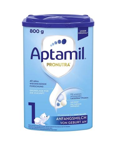 Aptamil Pronutra 1 Initial milk from birth With DHA Only lactose Without palm oil Baby food Milk powder 1x 800 g