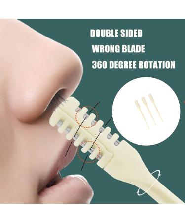 DoubleSingle Sided Nose Hair Manual Nostril Cleaning Cleaning Scissors 360 Trimmers Rotate Manual Nose Trimmers - Buy Online on GoSupps.com