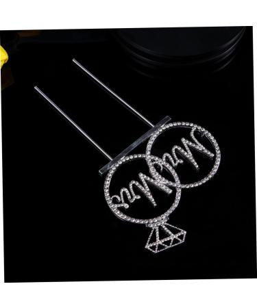 Warmhm 3pcs Cupcake Topper Cake Pick Wedding Cake Toppers Mr Mrs Shape Deisgn Picks Cupcakes Food Decoration Supplies Hair Accessories Bride Gorgeous Silverx3pcs mediumx3pcs - Buy Online on GoSupps.com