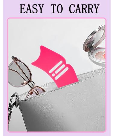 Nose Contour Stencil & Brush Set | Reusable Silicone Makeup Tool for Nose Eyeliner & Eyebrows - Beginner Friendly (Rose Red - Buy Online on GoSupps.com