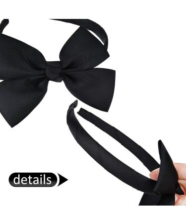 Vamotto 8 Pieces Bow Tie Headband Bow Tie Hairband for Girls Head Wraps Grosgrain Ribbon Hair Band Hair Accessories for 3-12 Year Girls Favors and Party 8 Colors - Buy Online on GoSupps.com