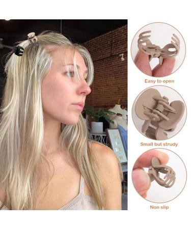 Bolonar Mini Claw Clips 10Pcs - Durable Matte Tiny 1.4 Inch Hair Clips for Women & Girls - Small Hair Clips for Buns, Braids, and Bangs - Stylish Hair Accessories - Buy Online on GoSupps.com