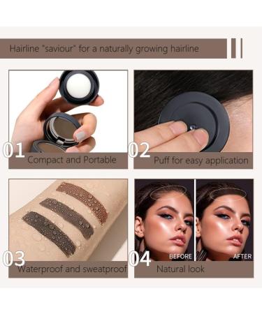 Hairline Powder Hair Shadow Hair Root Concealer Hairline Shadow Cover Up Powder Use for Filling in Thinning Hair Hair Root Concealer For Makeup for Men and Women (Almond Orange) - Buy Online on GoSupps.com