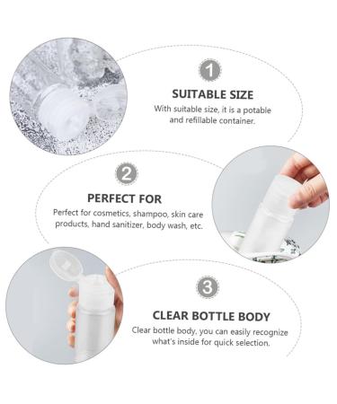 NOLITOY 48 Pcs 10ml Flip Top Bottles - Lightweight Travel Containers with Screw Caps | Ideal for Cosmetic & Liquid Storage - Buy Online on GoSupps.com