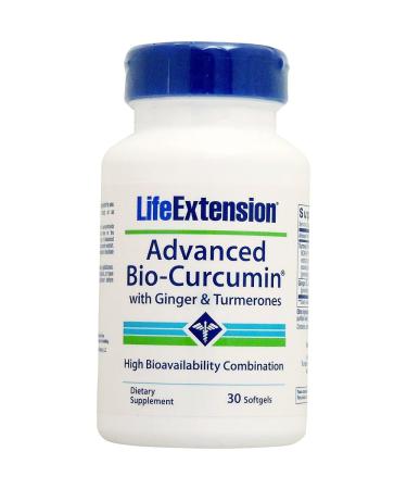 Life Extension Advanced Bio-Curcumin with Ginger & Turmerones 30 softgels