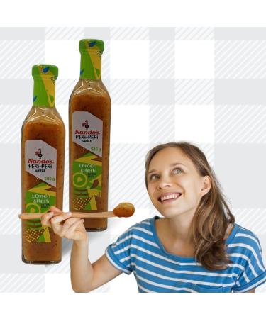 AETN Creations Nando's 2x500g Peri-Peri Lemon and Herb Zesty Flavourful Sauce for Marinating Add a Spicy and Tangy Twist to your Dishes with AETN Fridge Magnet - Buy Online on GoSupps.com