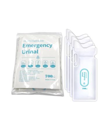 Portable Urinals 4pcs Car Portable Emergency Urine Bag Outdoor 700ml Urine Collection Leak-Proof Mini Convenient Mobile Toilet for Travel for Men Women (Color : A)