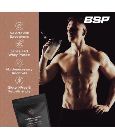 Benavidez Premium Whey Protein Powder 25g Protein Per Serving Grass-Fed Whey Isolate & Concentrate Fast-Digesting Muscle Recovery No Artificial Sweeteners Keto & Gluten-Free Chocolate Fudge - Buy Online on GoSupps.com