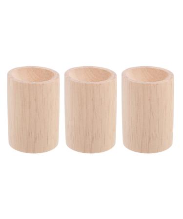 Zerodeko 3pcs Wood Aromatherapy Diffuser Round Wooden Essential Oil Diffuser Household Home Diffuser for Office Car Bedroom Living Room Wardrobe Yoga Hall