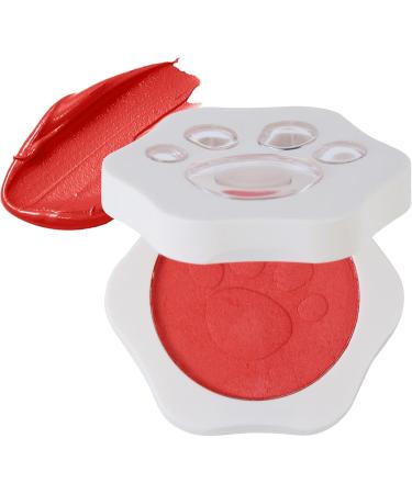  Hobngmuc Soft Cream Blush Matte Blush | Matte Mud Lip and Cheek Dye Natural Cat Claw Blush Cream for Stage Makeup Use - Buy Online on GoSupps.com