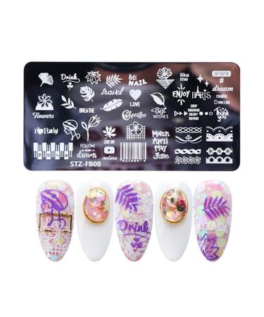 WOKOTO 6Pcs Starry Sky Nail Art Stamping Template Set - Manicure Stencils for DIY Salon Kit - Buy Online on GoSupps.com