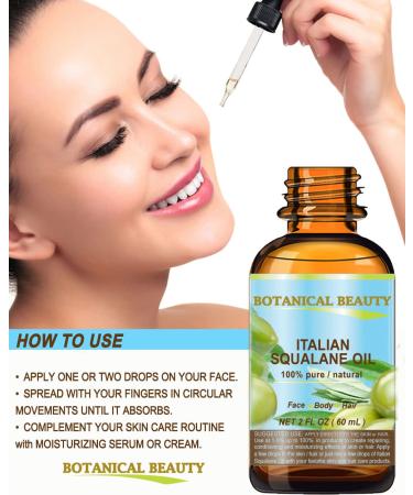Botanical Beauty SQUALANE Italian. 100% Pure/Natural/Undiluted Oil. 100% Ultra-Pure Moisturizer for Face Body & Hair. Reliable 24/7 skincare protection. 4 fl.oz- 120 ml 4 Fl Oz (Pack of 1) - Buy Online on GoSupps.com