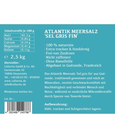  Cellavita Cellavita Gu rande Atlantic Sea Salt (300g + 2.5kg) - Buy Online on GoSupps.com