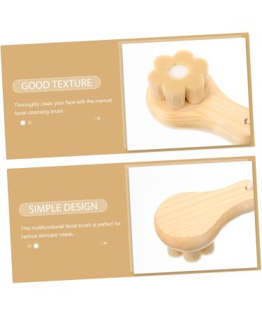 DRESSOOS soft fur washbasin face sponges face skin care tools exfoliating brush tool makeup remover Quincunx face exfoliator cleasing milk cleaning brush face brush skin care - Buy Online on GoSupps.com