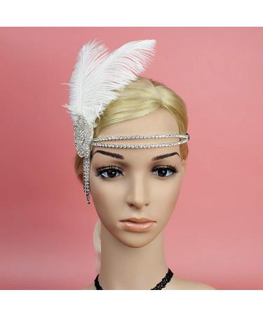 Gatsby Flapper Headband - Elegant Crystal Rhinestone Tassel Hairband - Buy Online on GoSupps.com
