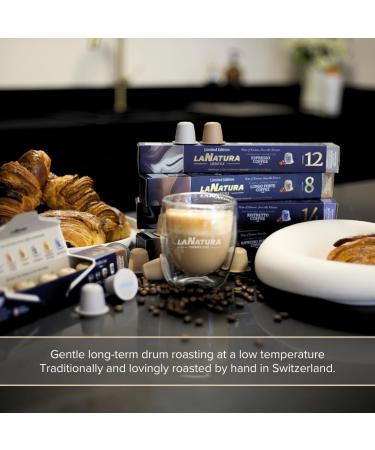La Natura Lifestyle Caf Ristretto | 120 coffee capsules compatible with Nespresso capsule machines | 100% industrially compostable environmentally friendly - Buy Online on GoSupps.com