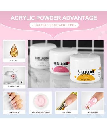 Professional Acrylic Nail Kit with Glitter Powder & False Nail Tips - Starter Set 01 - Buy Online on GoSupps.com