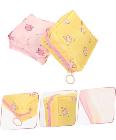 OHPHCALL 2pcs Sanitary Napkin Storage Bag Travel Set for Women | Zip Around Wallets for Women | Diaper & Menstrual Pad Pouch | Period Bag Portable - Prevail Pads Included - Buy Online on GoSupps.com