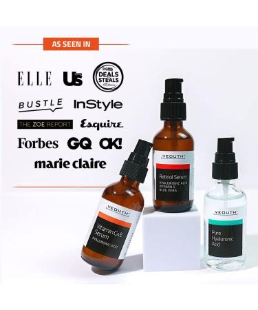Retinol Face Serum with Vitamin C, Hyaluronic Acid - Anti-Aging & Hydrating Women's Face Serum - YEOUTH 3x1 fl - Buy Online on GoSupps.com
