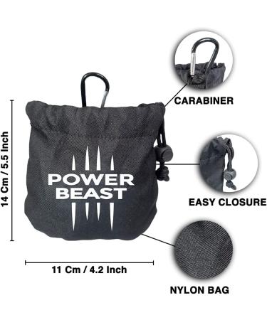 Power Beast Chalk Balls 60g | Premium Magnesium Chalk for Bouldering Climbing Gym & Fitness | Ideal for CrossFit & Weightlifting - Buy Online on GoSupps.com