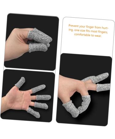 FRCOLOR 20 Pcs Anti-Cut Finger Cot Covers | Cut Resistant Thumb Protectors & Finger Sleeves for Safe Food Preparation - Buy Online on GoSupps.com