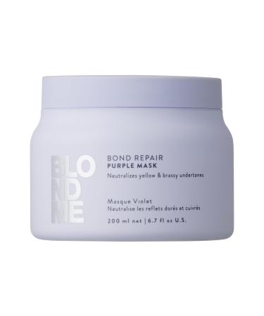 Schwarzkopf Professional BLONDME Bond Repair Purple Mask Masque Capillaire Neutraliser Sous Tons Jaunes Cheveux Color s claircis D color s Profond ment Nourrissant Et Renfor ant 200 ml