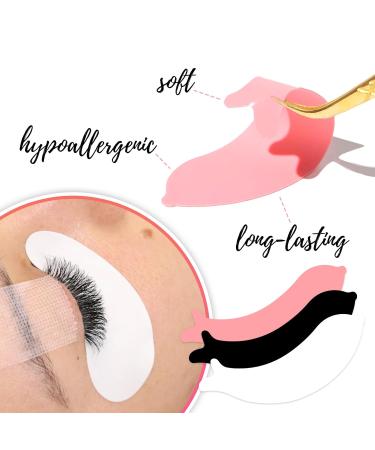 LLBA Reusable Eye Pads | Silicone Under Eye Patches for Lash Lift & Extensions | Soft Sensitive Skin Friendly | Style 3 Pink - Buy Online on GoSupps.com