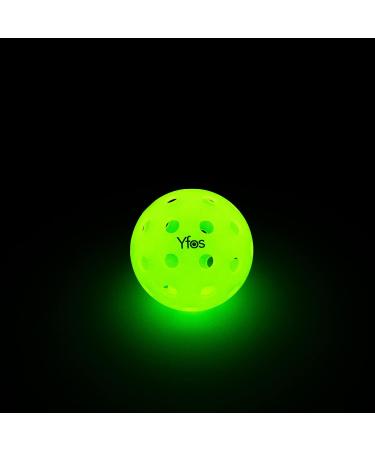 Yfos Glow in The Dark Pickleball Balls  GLOWUP 40-Hole USAPA Standard Pickleball Set of 6 Balls - Buy Online on GoSupps.com