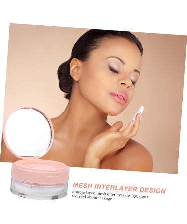 Didiseaon Box Powder Puff Case Makeup Cosmetic Jars Loose Powder Bottle Makeup Cases Makeup Powder Puff Pink - Buy Online on GoSupps.com