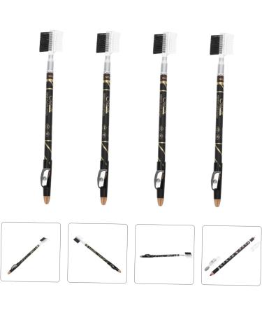FOMIYES 4pcs Two-in-one Eyebrow Pencil Eyebrow Pencil Black Makeup Tools Makeup Eyebrow Pencils Spool Modify 1 count (Pack of 1) Brown - Buy Online on GoSupps.com