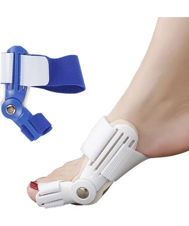 ALINZO Bunion Corrector - Pain Relief Orthopedic Splint for Big Toe Separation, Hallux Valgus Correction Day/Night Support - White - Buy Online on GoSupps.com