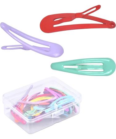 Hoxfly 30Pcs Colorful Metal Snap Hair Clips - Non-slip Small Hairpins for Toddlers & Kids - Buy Online on GoSupps.com