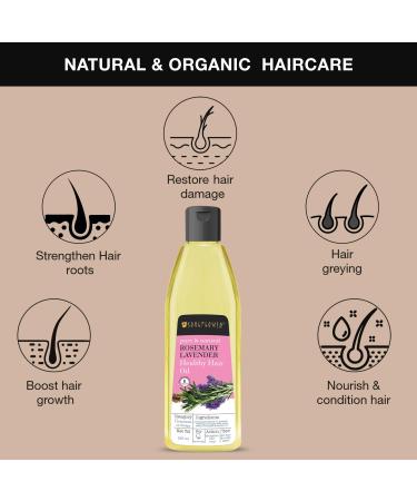 Soulflower Rosemary Lavender Oil - 100% Pure Coldpressed Oil for Healthy Hair & Scalp - 6.77 Fl Oz - Buy Online on GoSupps.com