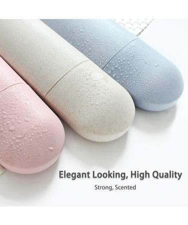 Eco-Friendly Peoyoye Travel Toothbrush & Wheat Straw Toothpaste Holder No Plastic Perfect for Camping & Outdoor Adventures - Buy Online on GoSupps.com