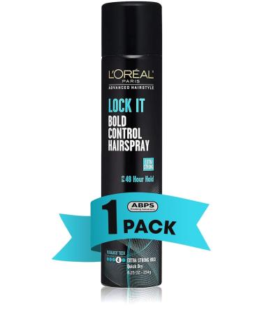 L'Oreal Paris Advanced Hairstyle Lock It Bold Control Hairspray 8.25 Ounce Clear - Buy Online on GoSupps.com