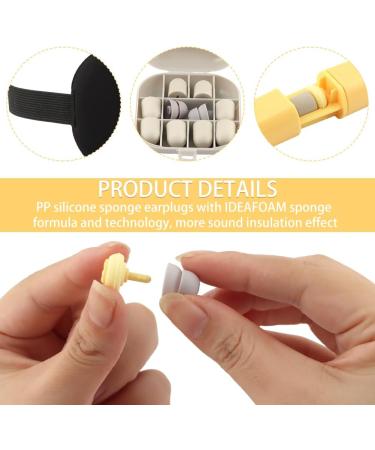 Noise Cancelling Ear Plugs for Sleeping - Silicone Hearing Protection with Eye Mask | Comfortable & Effective Sound Reduction (Yellow - Buy Online on GoSupps.com