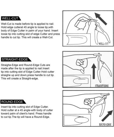 Professional False Nail Tip Cutter for Gel Nails - Black - Buy Online on GoSupps.com