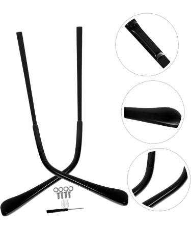 Coolhiya Universal Glasses Legs Accessories - Replacement Brillen Legs for Repair | Metal Black 13x0.5cm - Buy Online on GoSupps.com