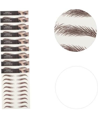 Beavorty 54 Sheets waterproof eyebrow stickers waterproof stickers Eyebrow Transfer Sticker tattoo stickers - Buy Online on GoSupps.com