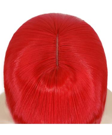 Bopocoko Short Red Bob Hair Wig with Bangs - Natural and Cute Daily Party Wig for Women (BU239R) - Buy Online on GoSupps.com